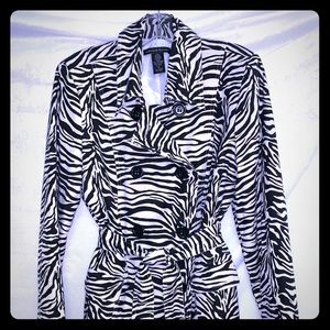 Zebra print Women’s Silk Jacket